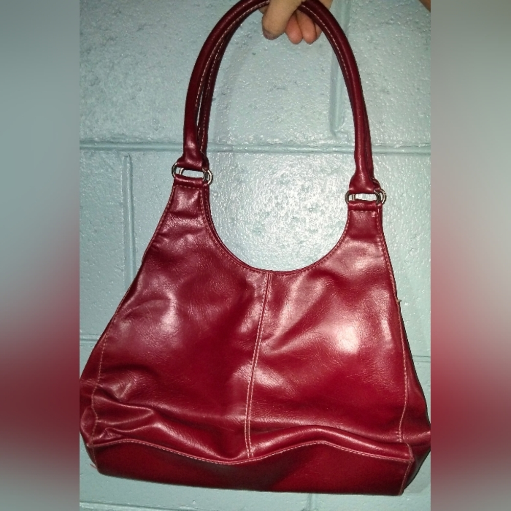 St. John's Bay Wine Red Shoulder Bag